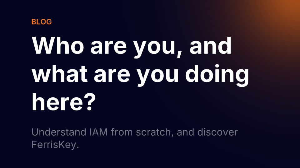 Who are you, and what are you doing here?